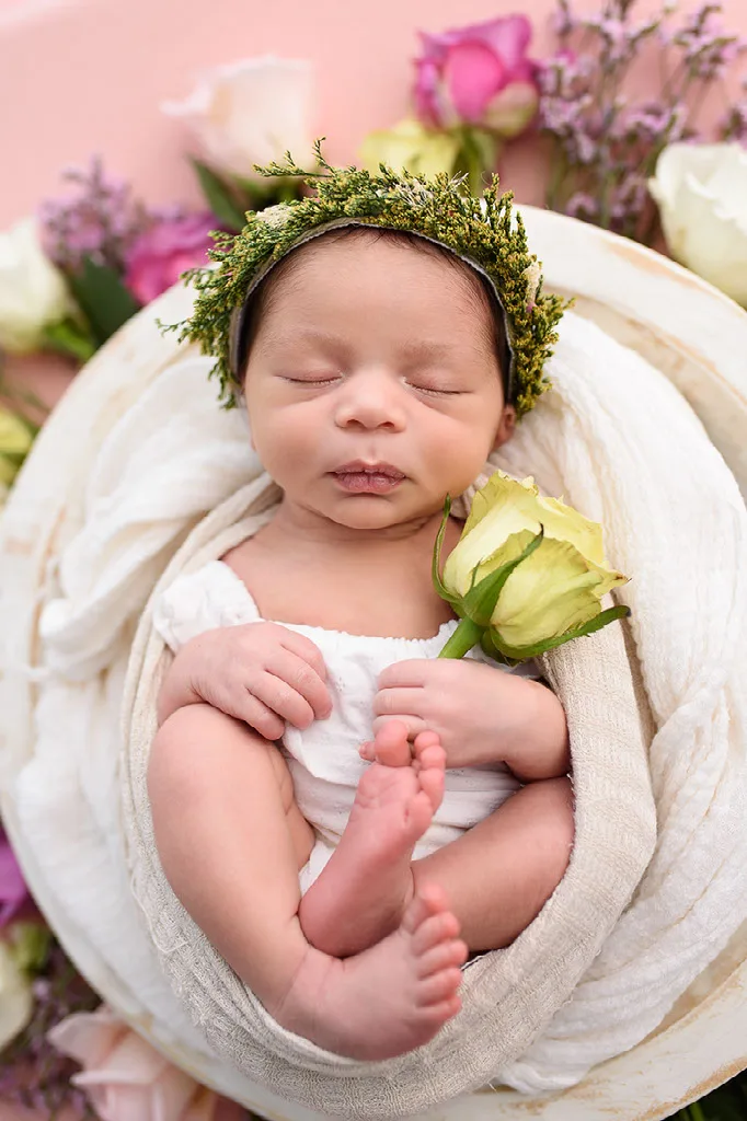 Newborn Flower Photoshoot