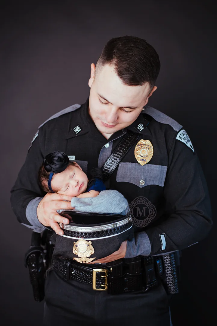 Police Office and Baby